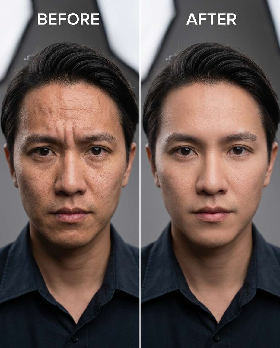 strong forehead smoothing photo