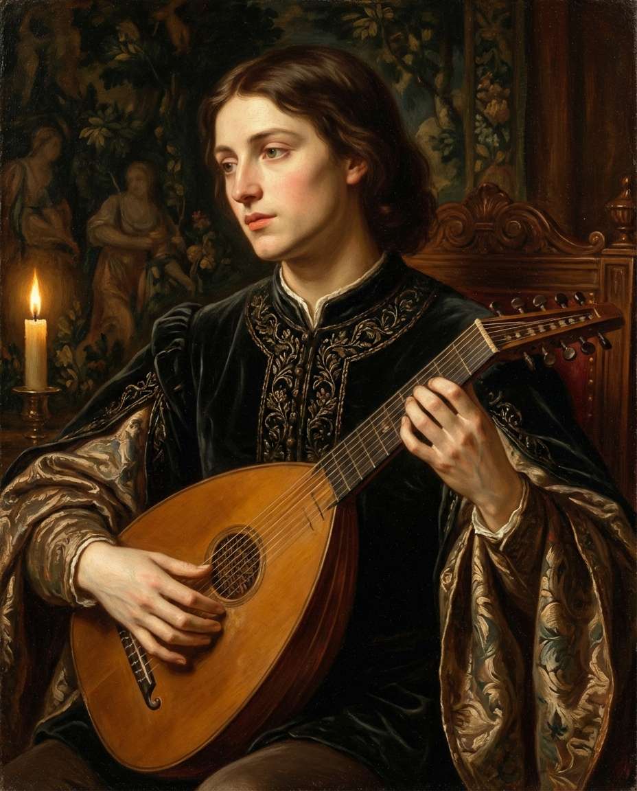 court musician elegance photo