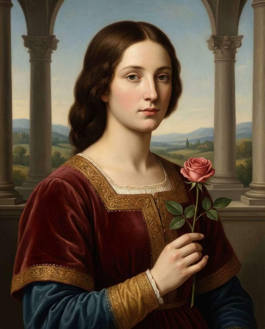 allegorical flower emblem photo