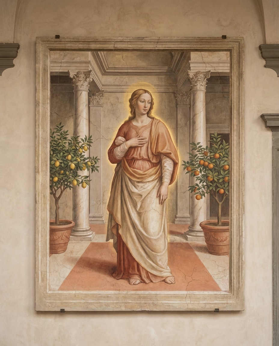 sunlit courtyard muse photo