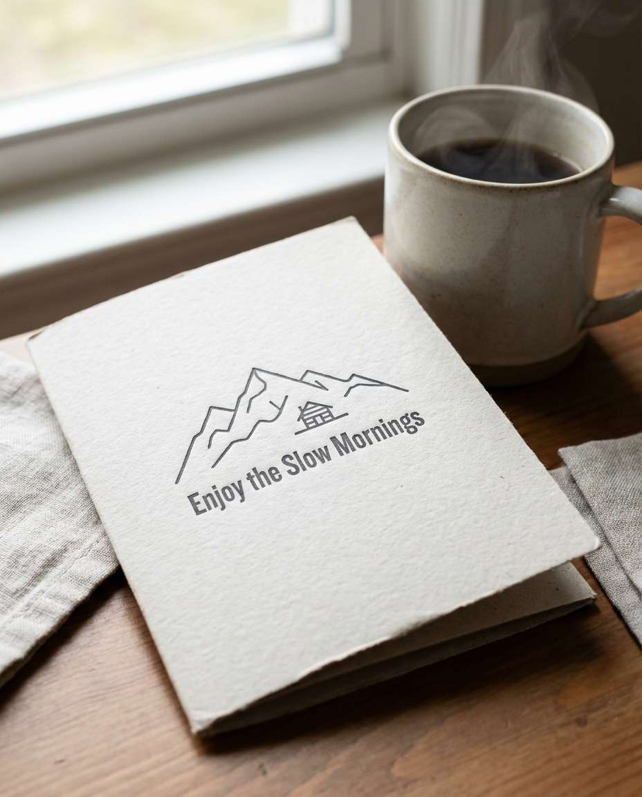 mountain cabin calm photo