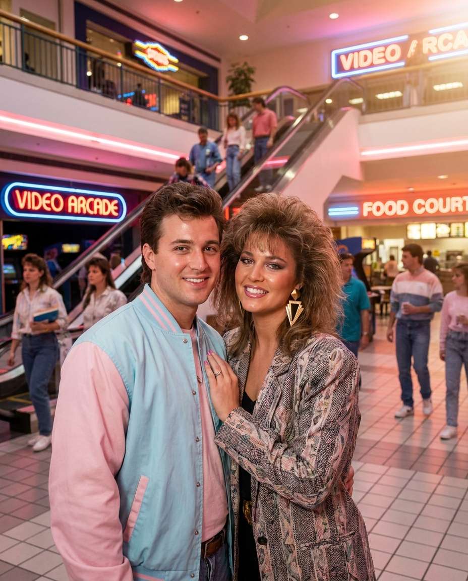 80s mall glam photo