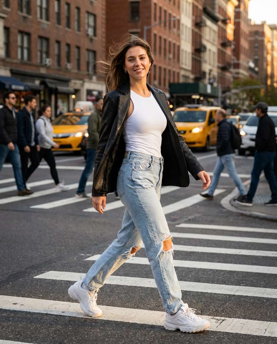 city crosswalk edge photo