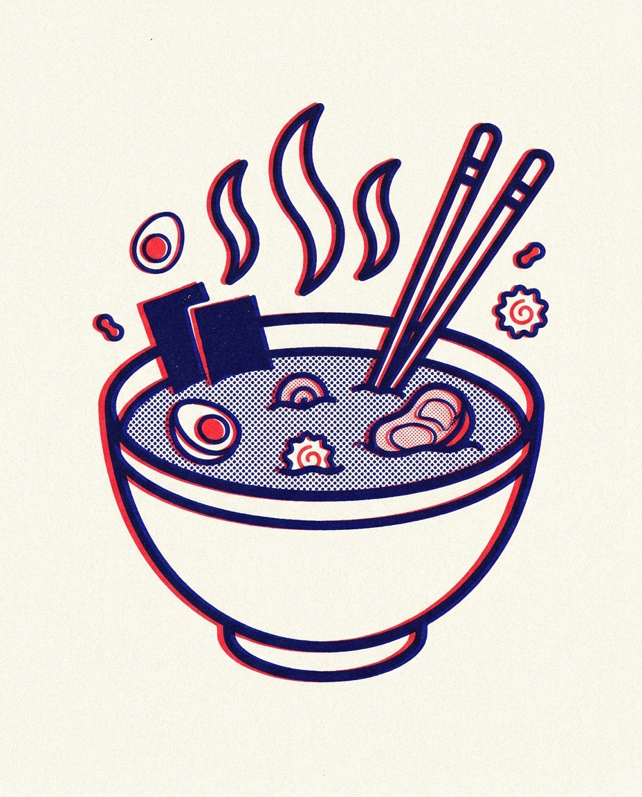 food illustration plate photo