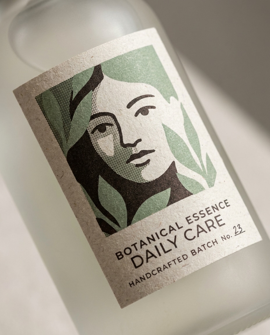 minimal product label photo