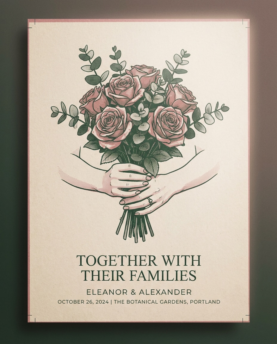 wedding invite art photo