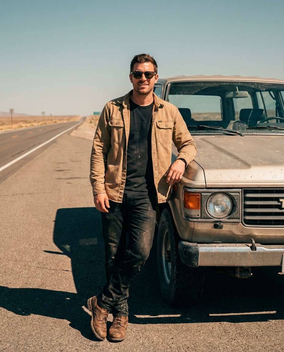 desert highway stop photo