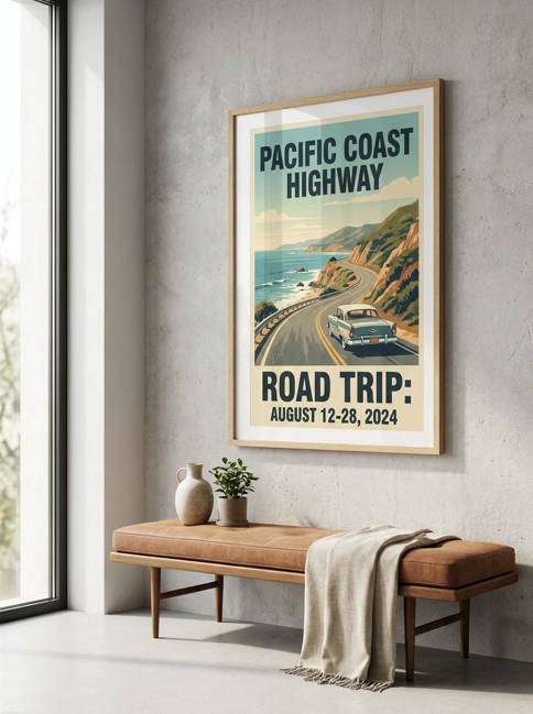 framed wall mockup photo