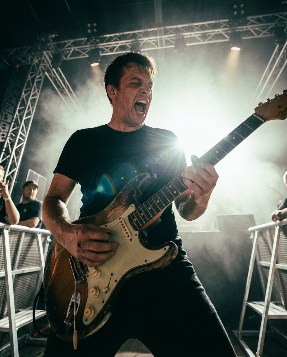 guitar solo low angle photo