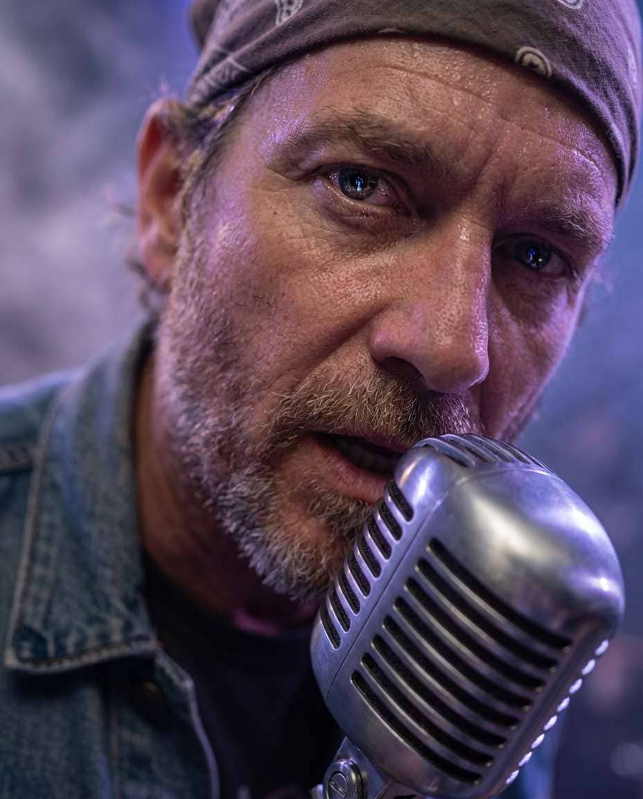 mic stand closeup photo