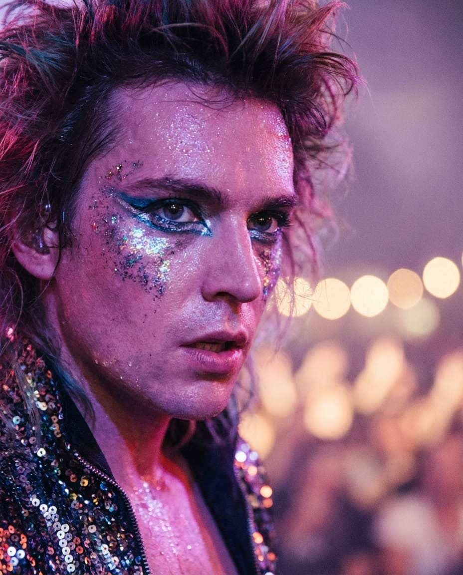 glitter stage closeup photo