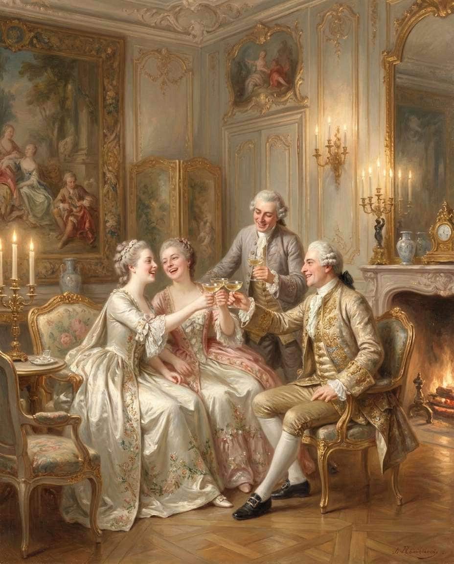 champagne toast scene photo