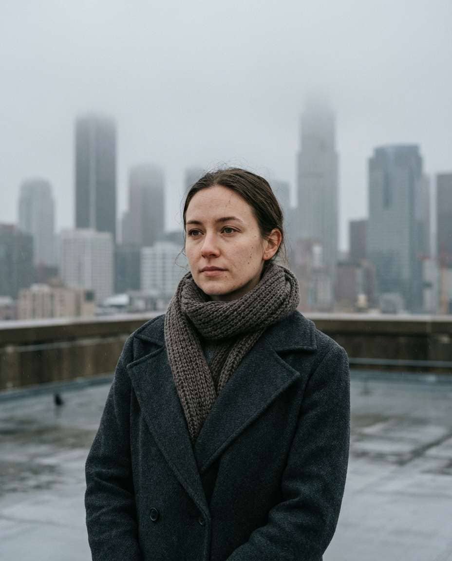 foggy skyline mood photo