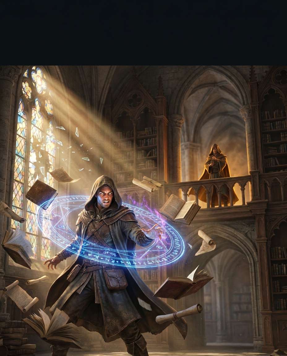 arcane library duel photo