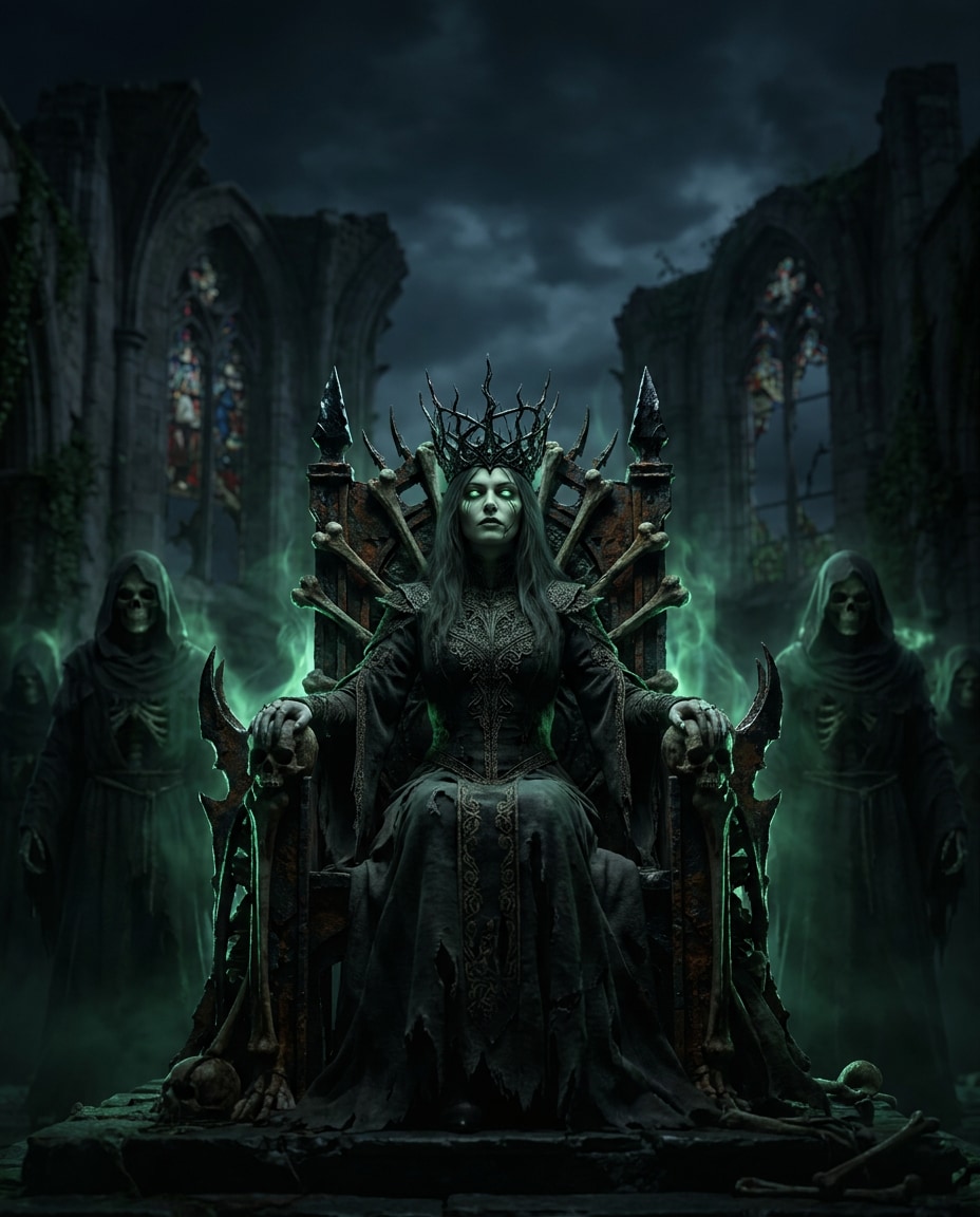 dark necromancer throne photo