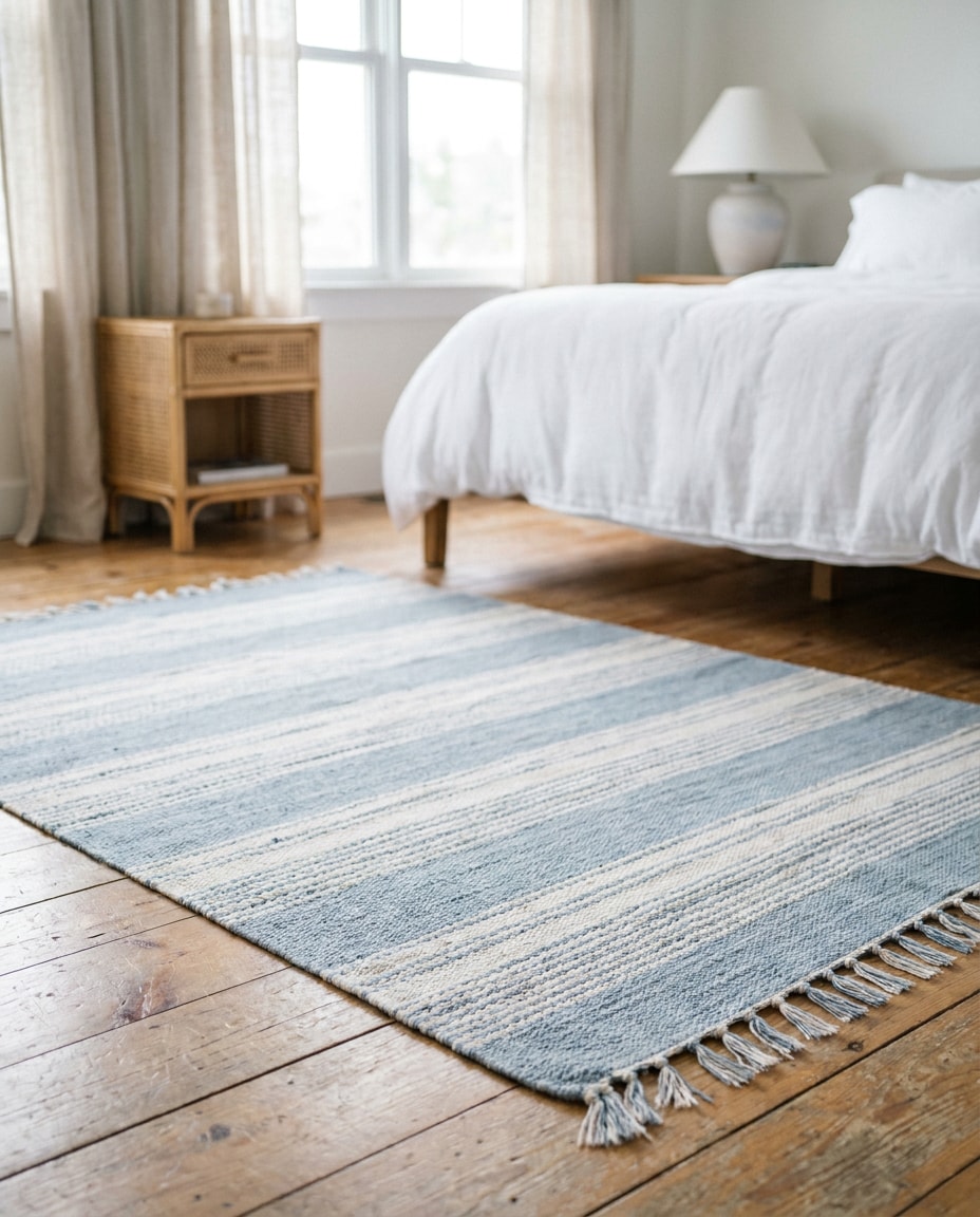 coastal blue stripes photo