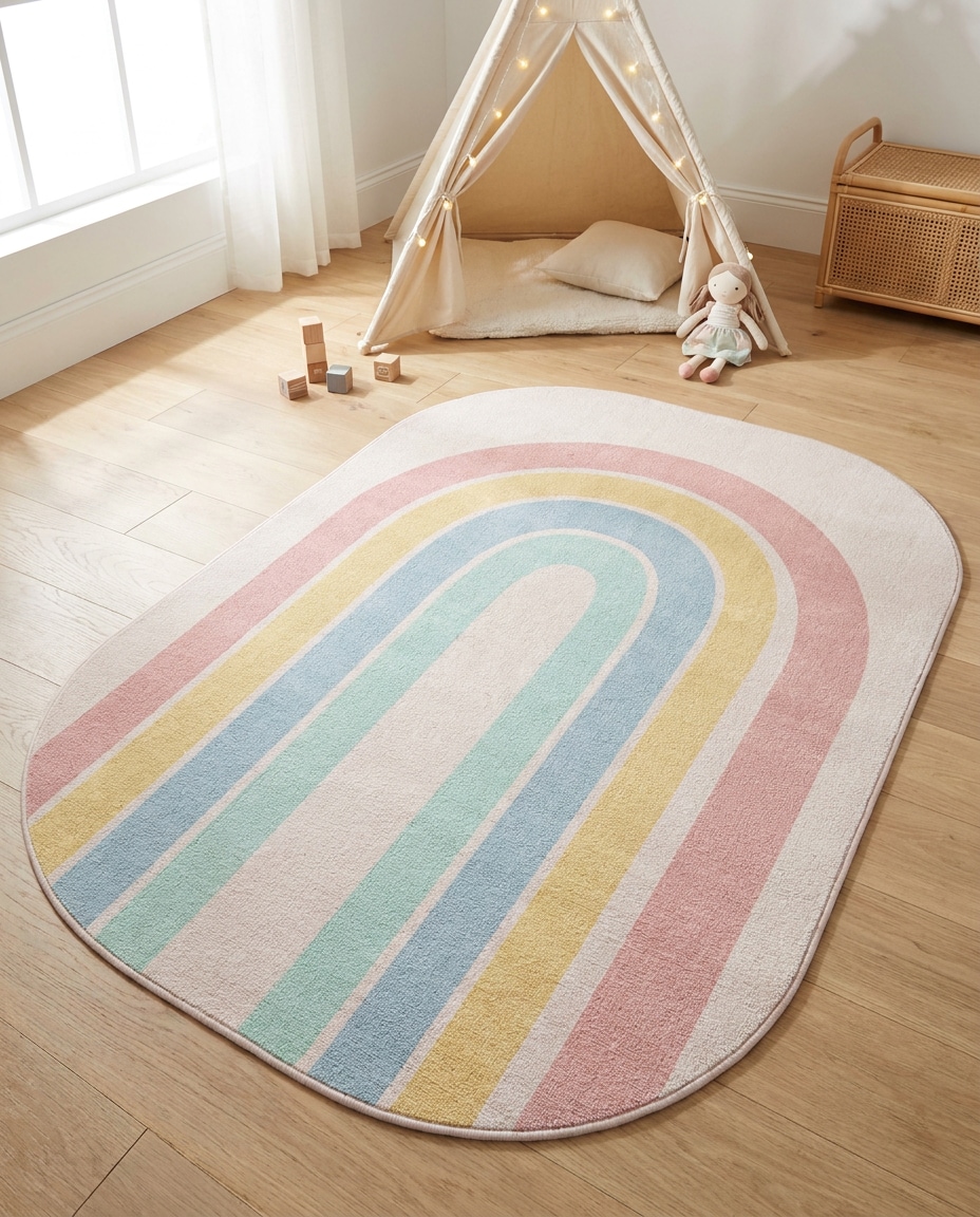 kids playroom rainbow photo