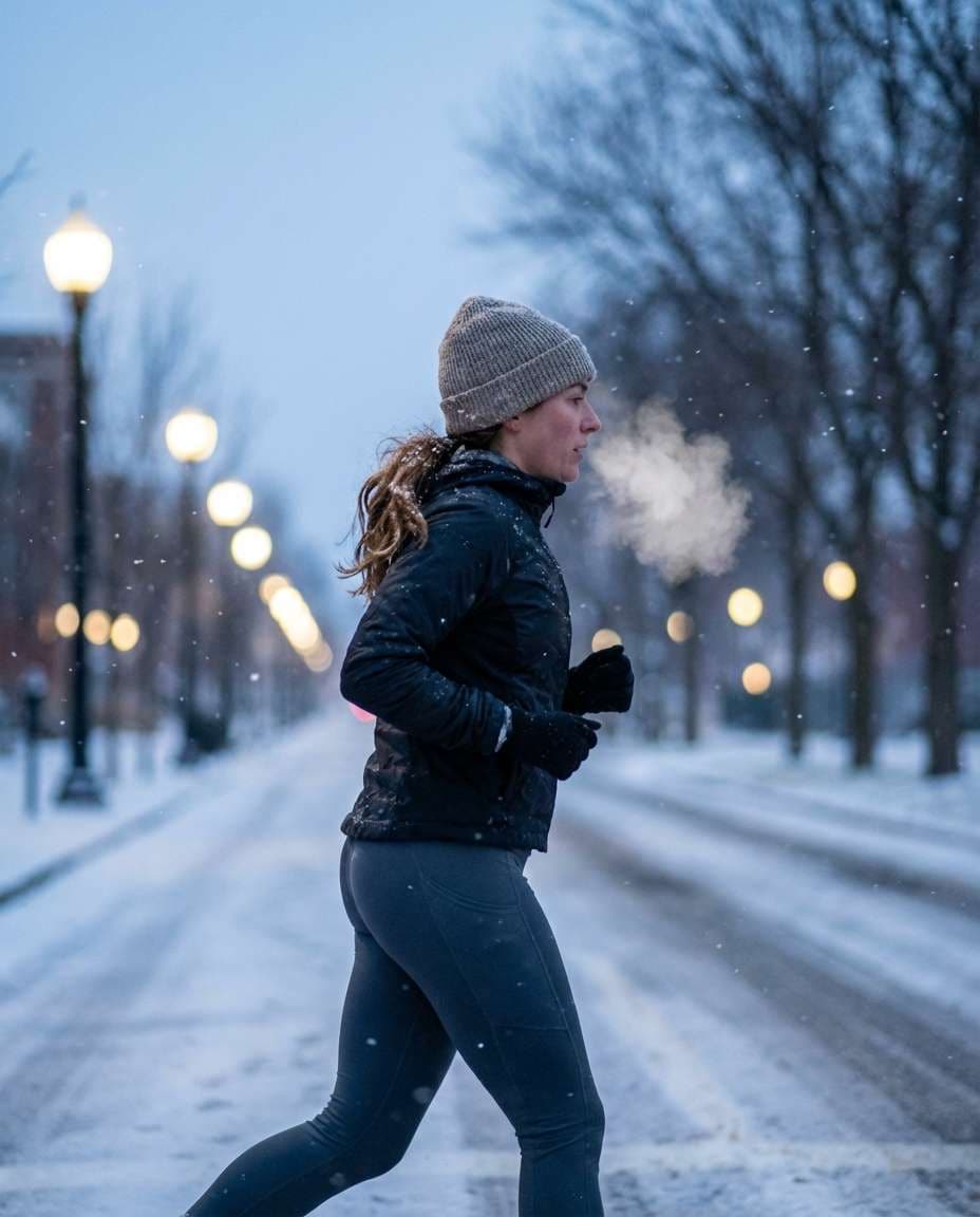 snowy winter training photo
