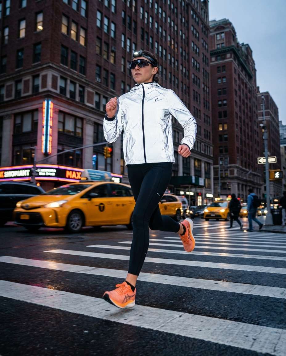 urban crosswalk sprint photo