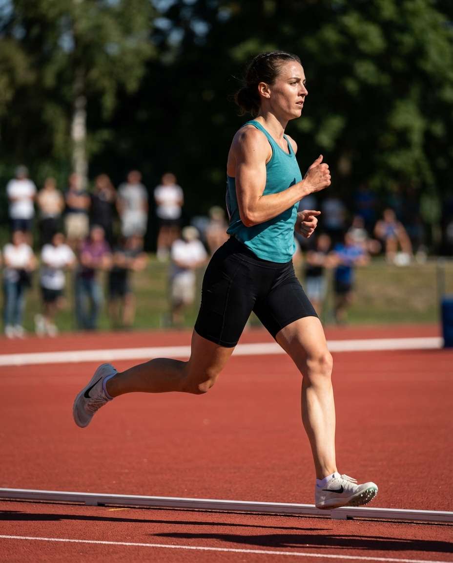 track curves side view photo