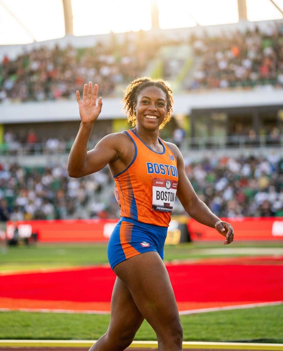 stadium victory lap photo