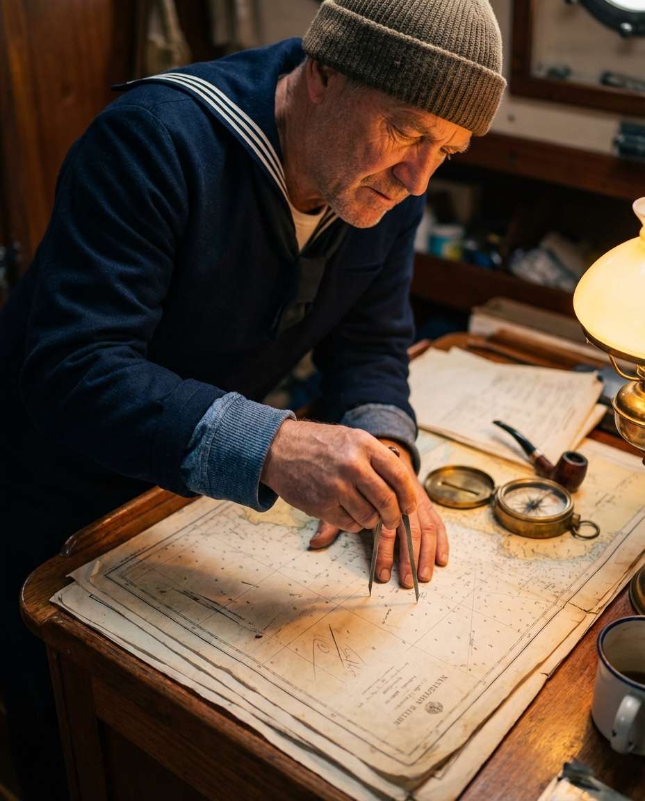 navigation chart table photo