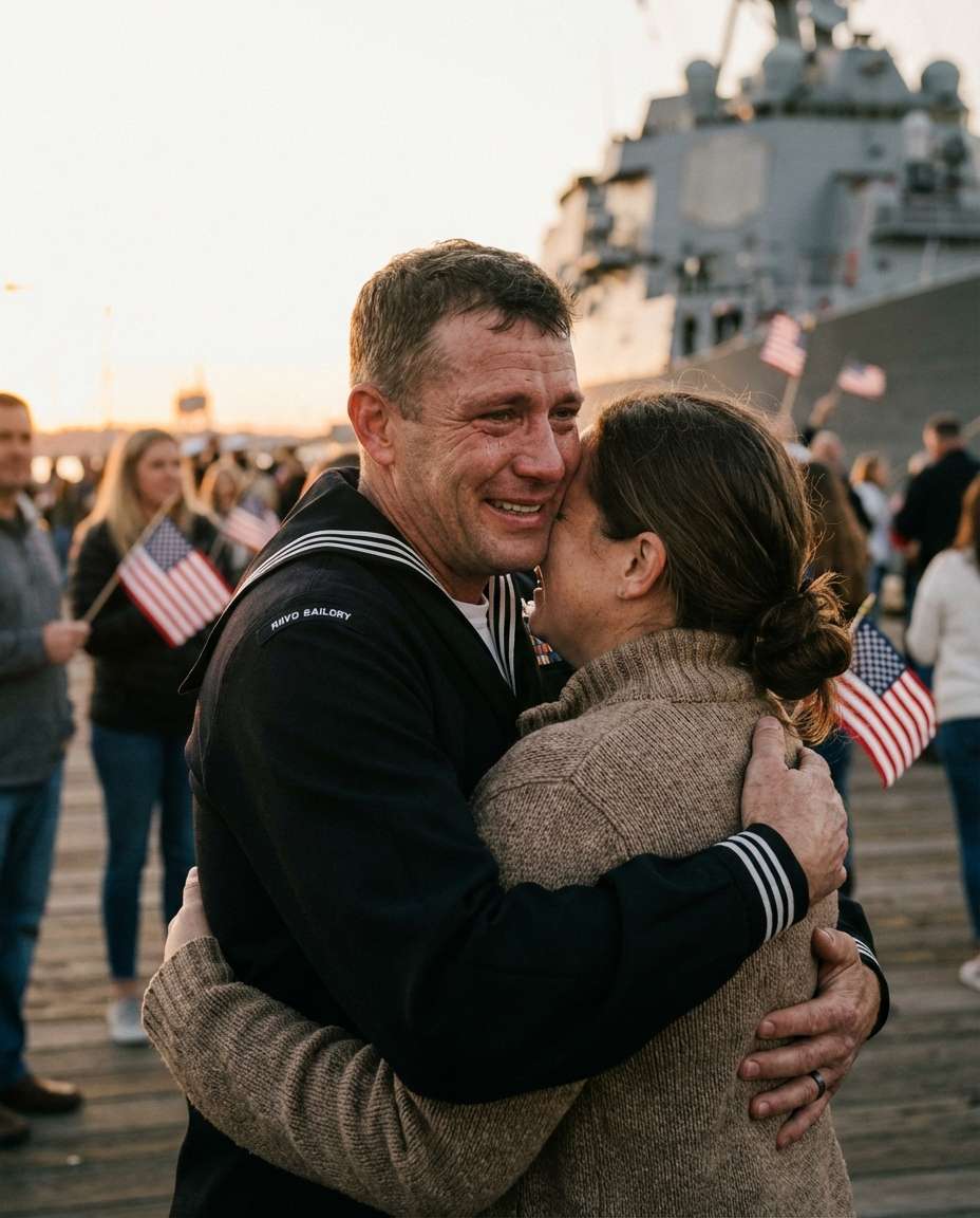 couple homecoming hug photo