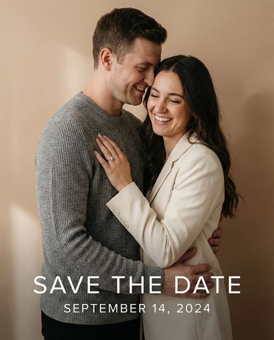 minimal type overlay photo