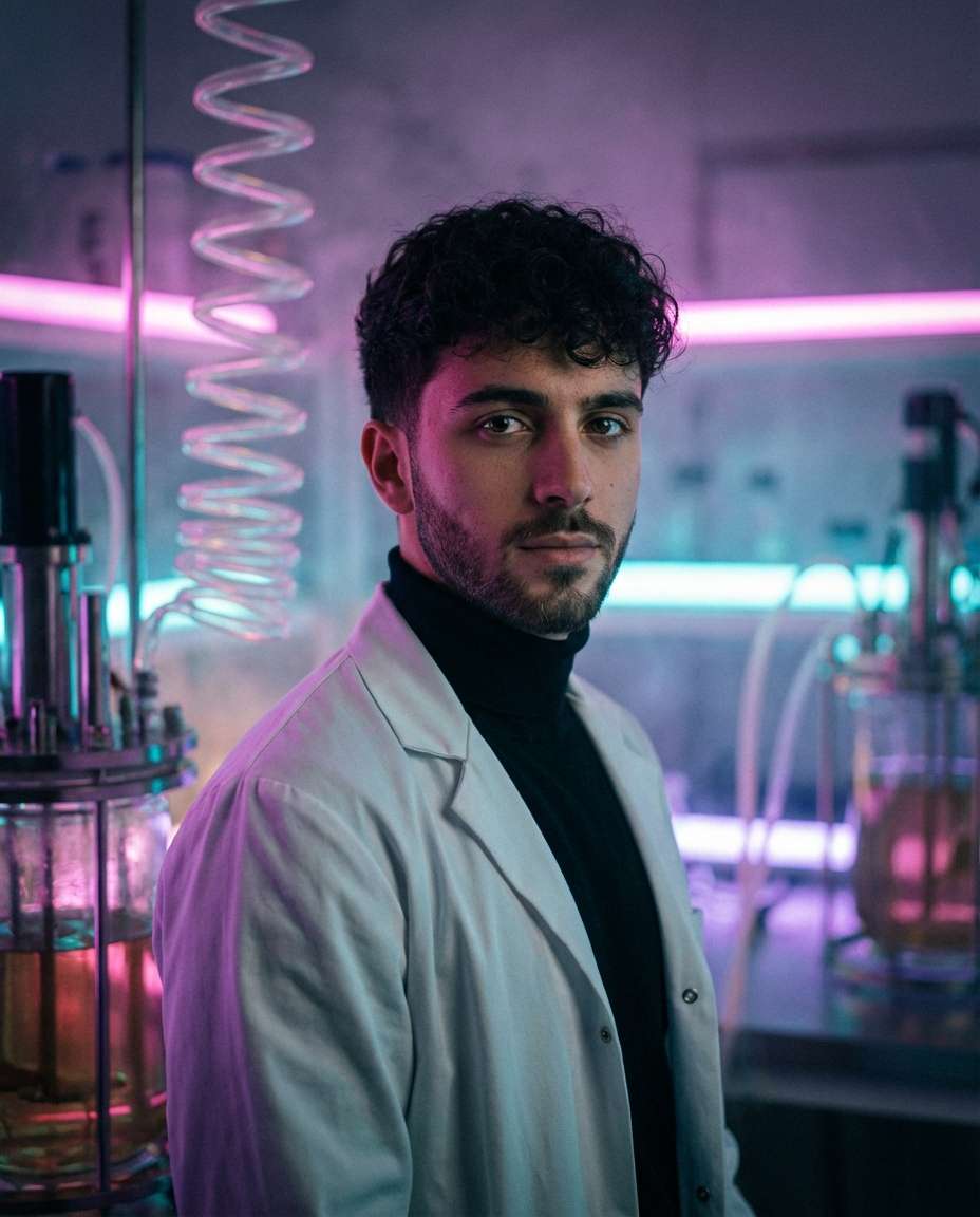 neon biotech lab photo