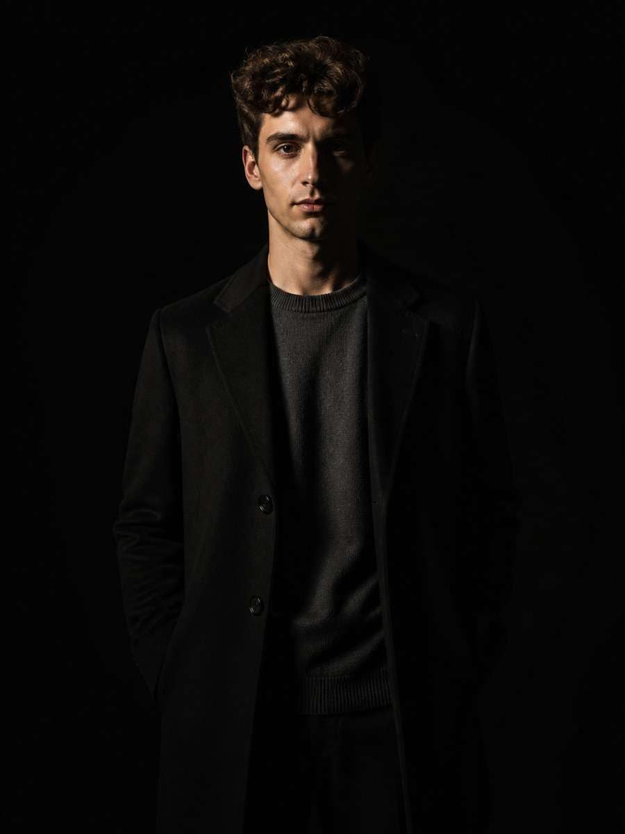 Cinematic Side Shadow Portrait photo