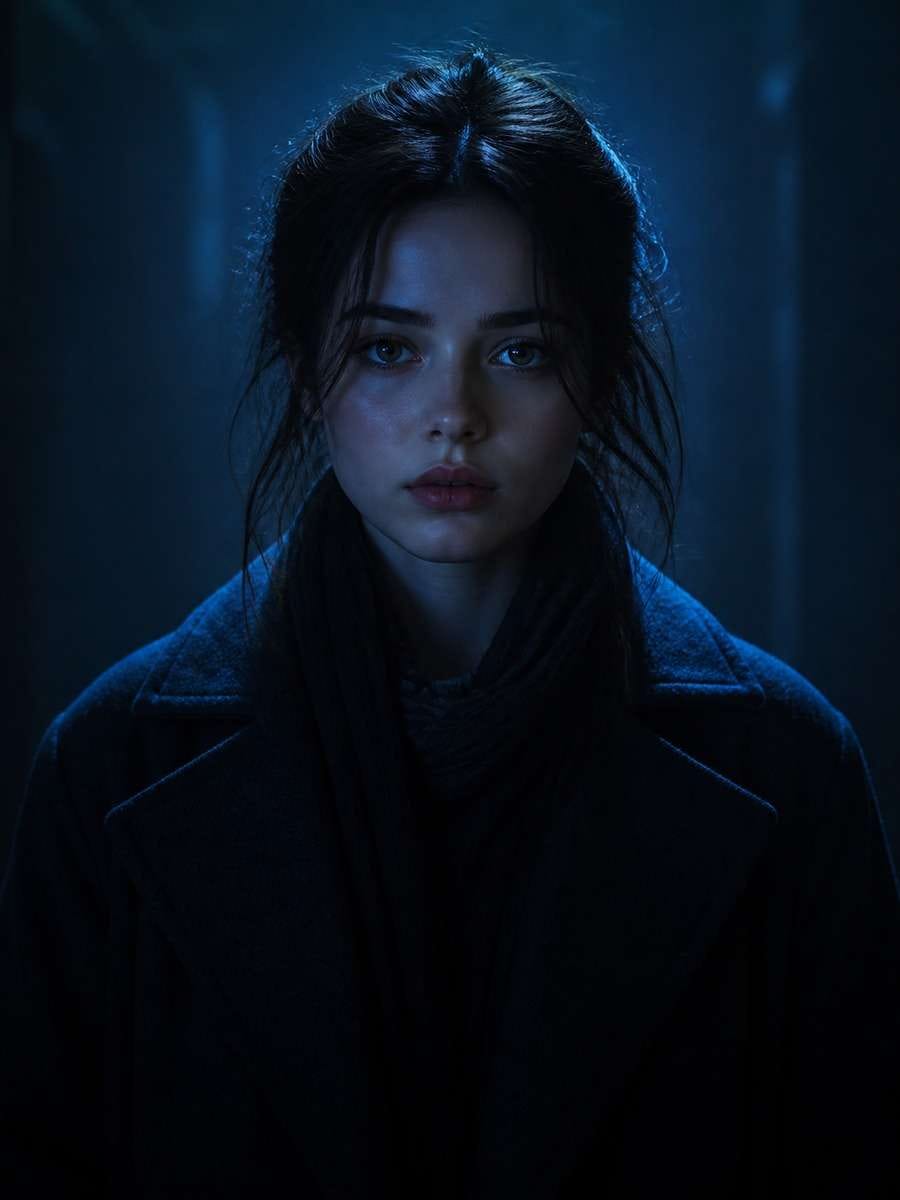 Cool Blue Shadow Mood photo