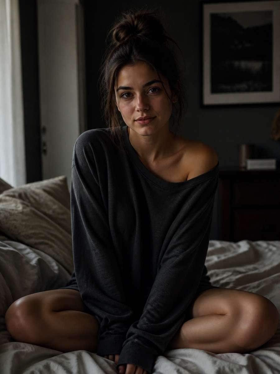 Natural Shadow Portrait Indoors photo