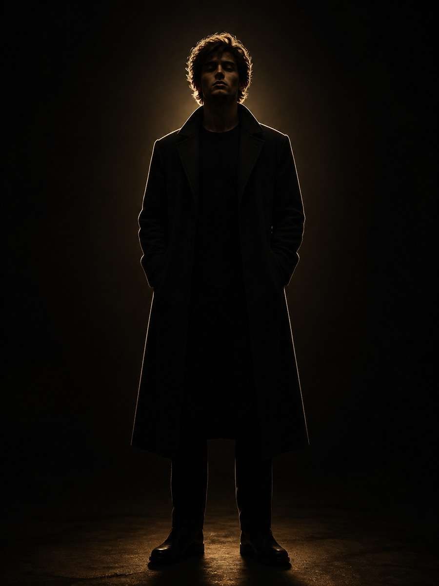 Rim Light Shadow Portrait photo