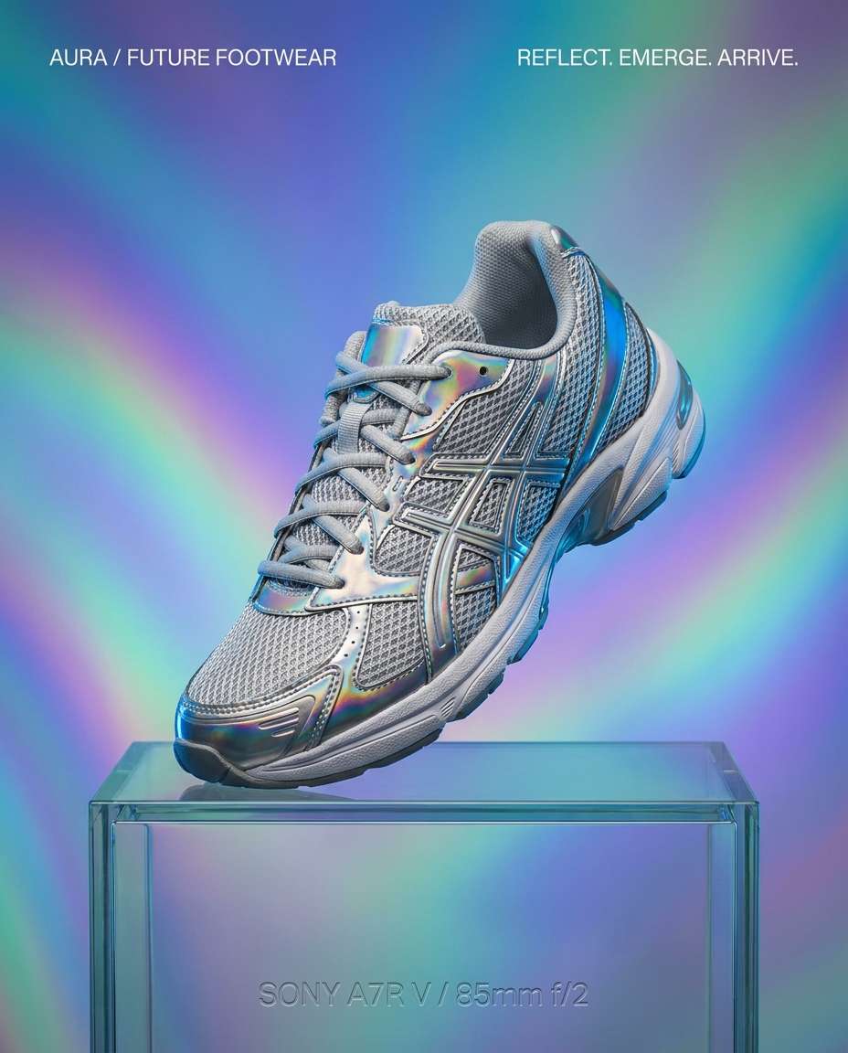chrome gradient futurism photo