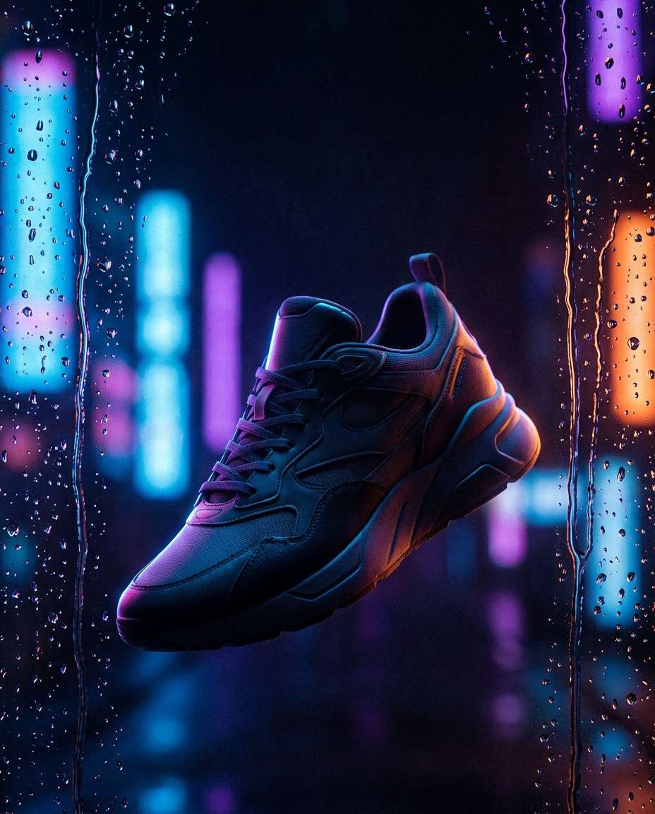 rainy glass showcase photo