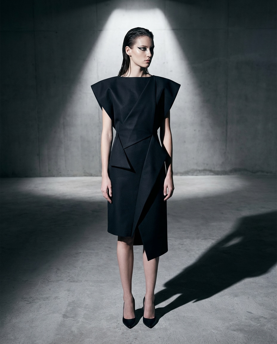 runway editorial pose photo