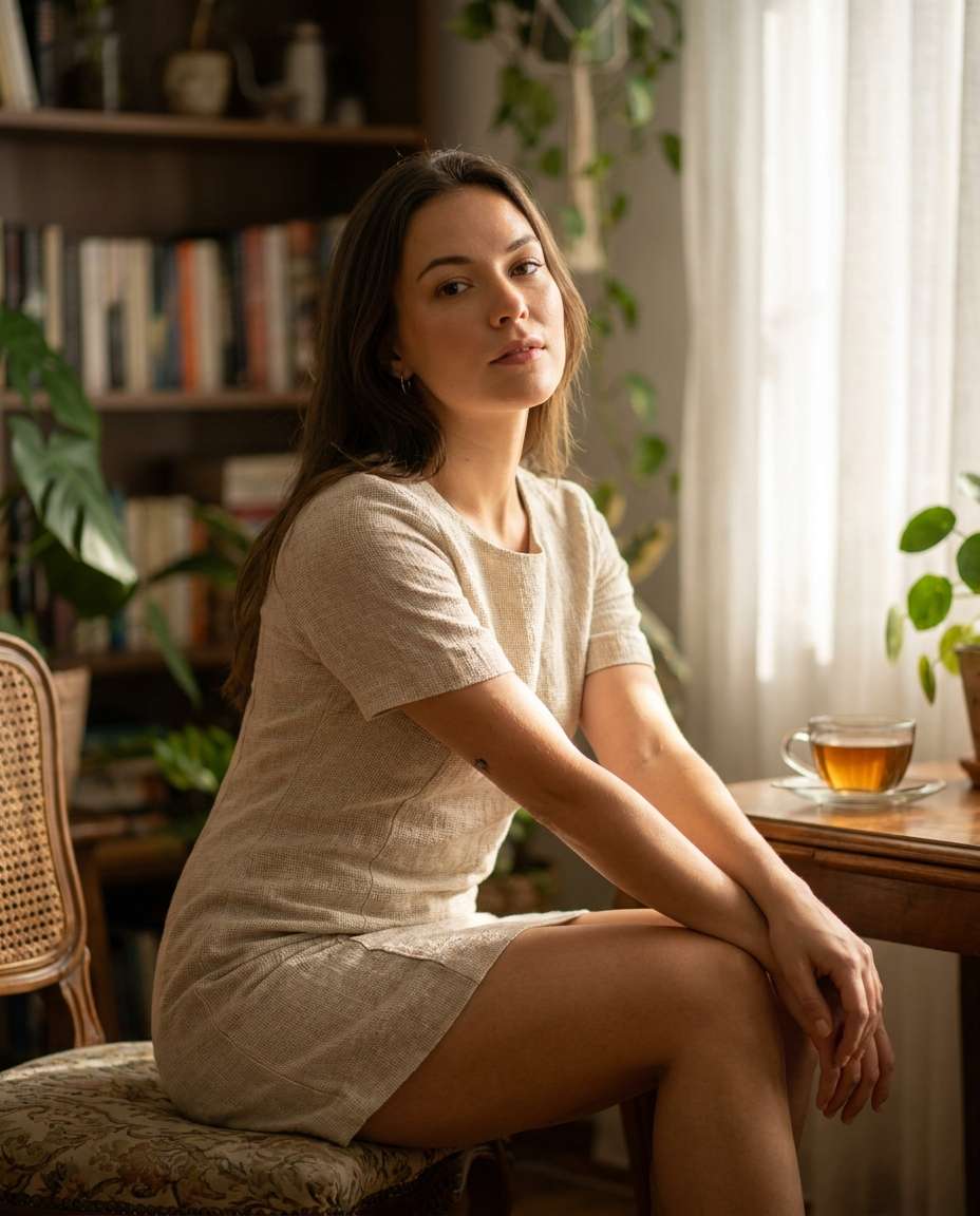 golden hour portrait photo