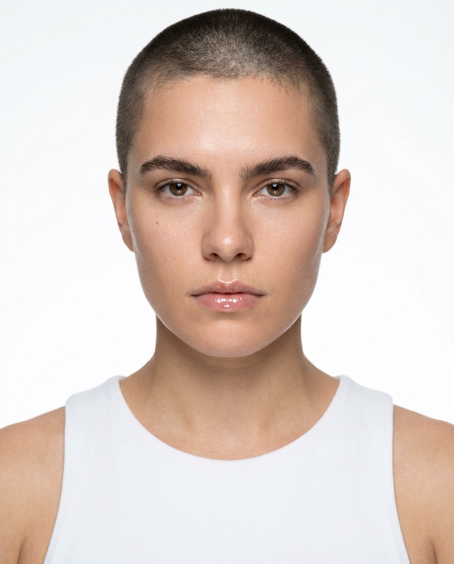 buzz cut clean beauty photo
