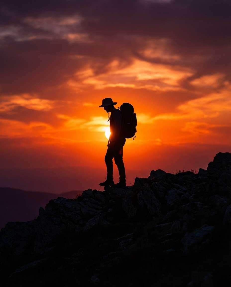 sunset ridge pose photo