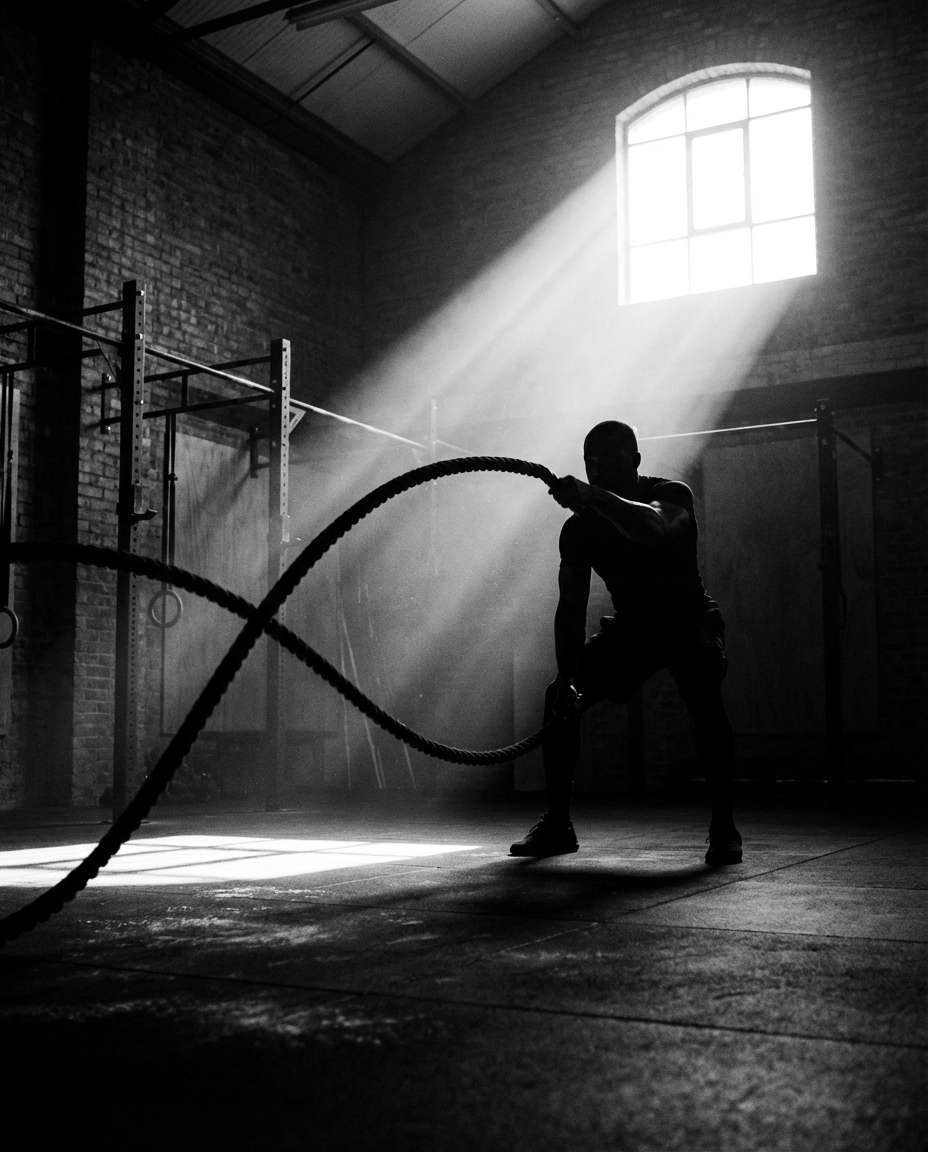 gym rope power photo