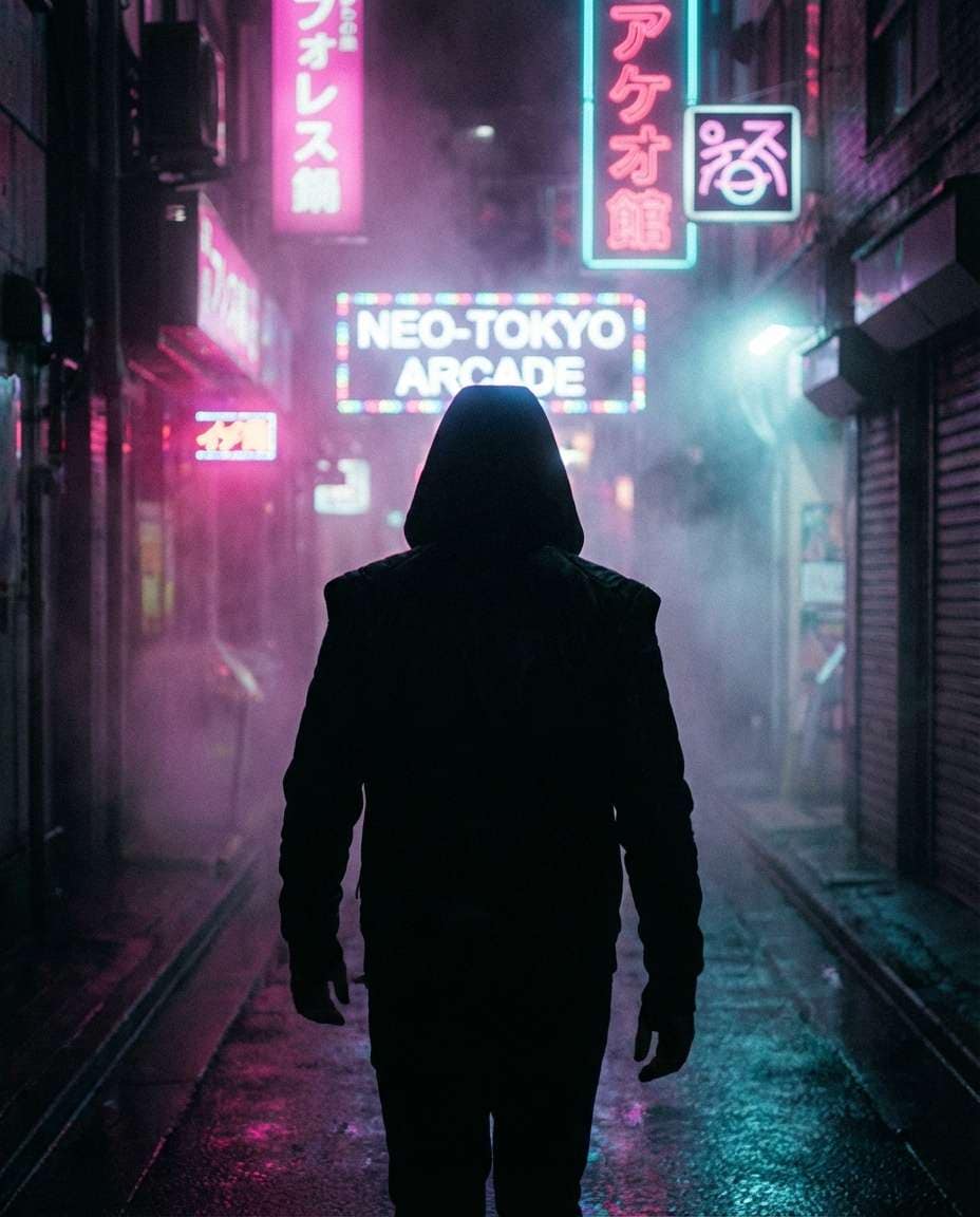 neon alley mist photo