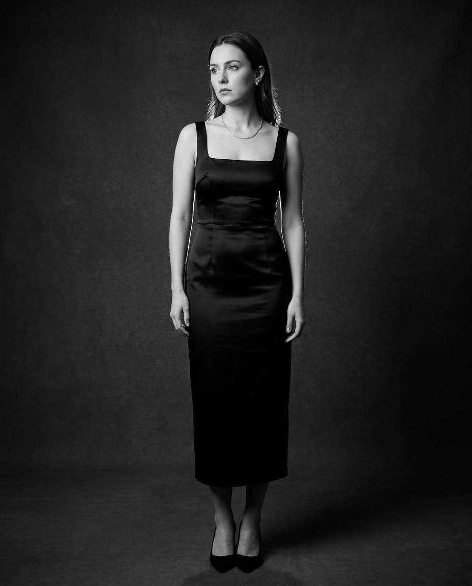 monochrome black look photo