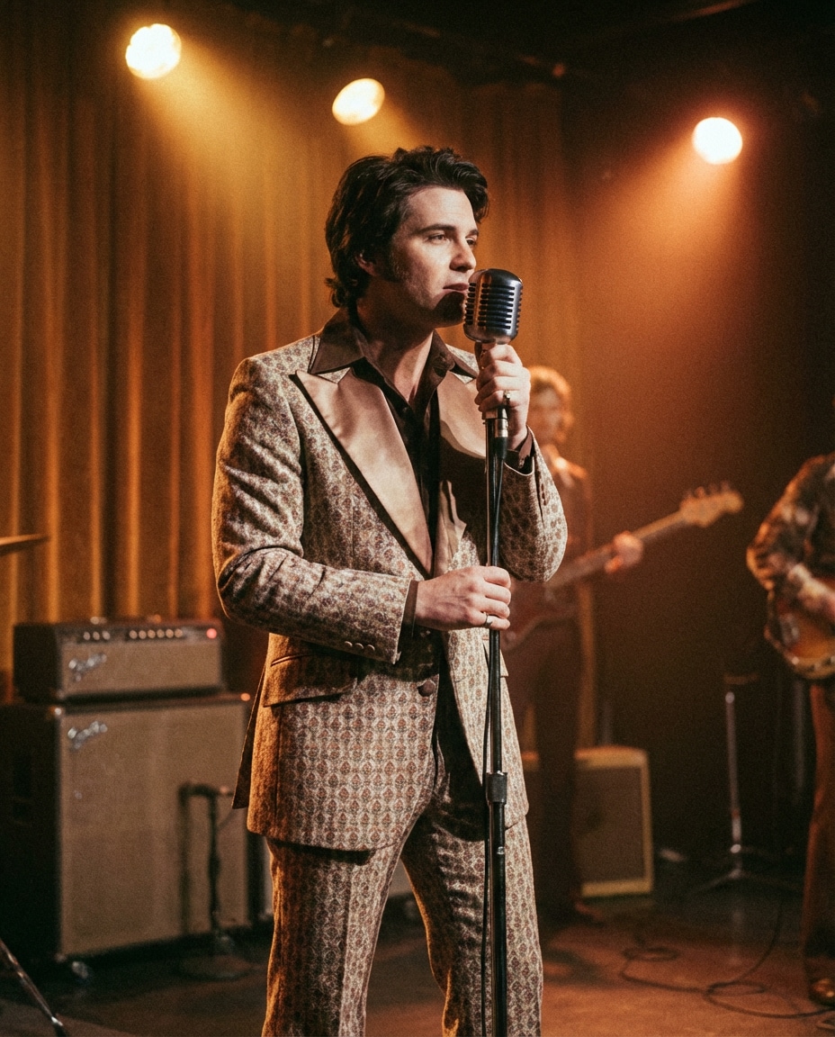 retro 70s stage photo