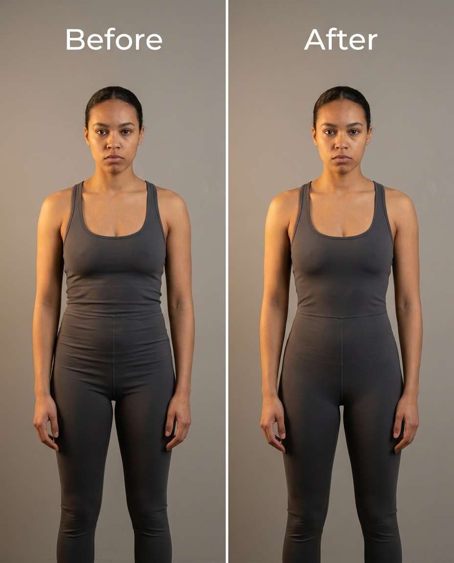 jumpsuit sculpt lines photo