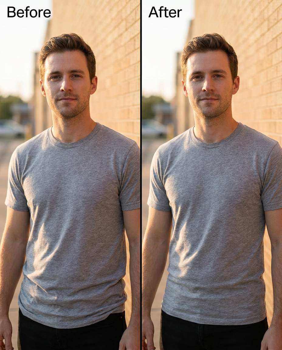 tshirt smooth taper photo