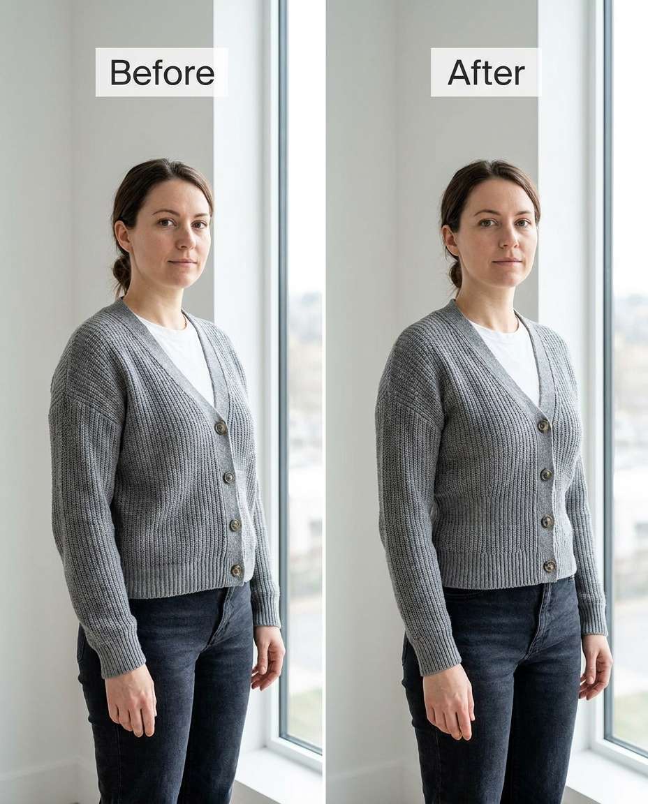 cardigan refine midsection photo