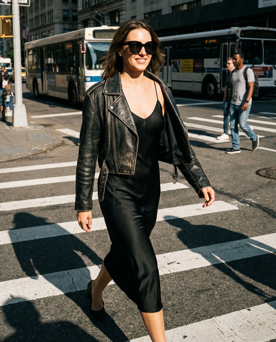 street crosswalk moment photo