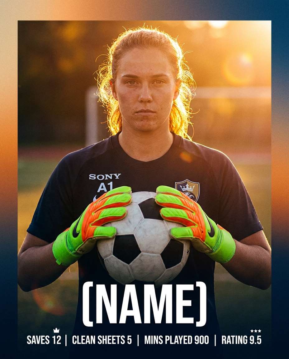 golden hour goalkeeper photo