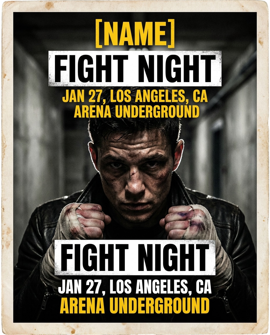 cinematic mma photo