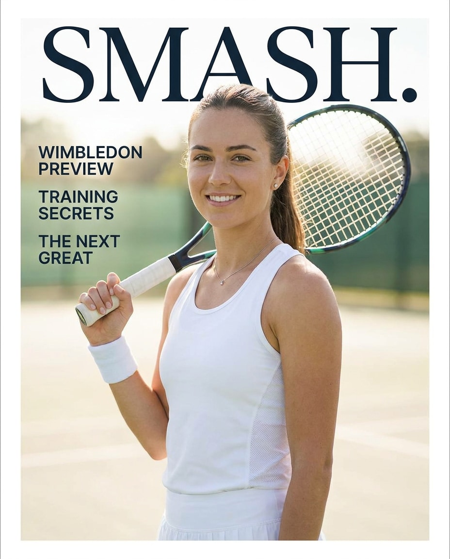 editorial tennis cover photo